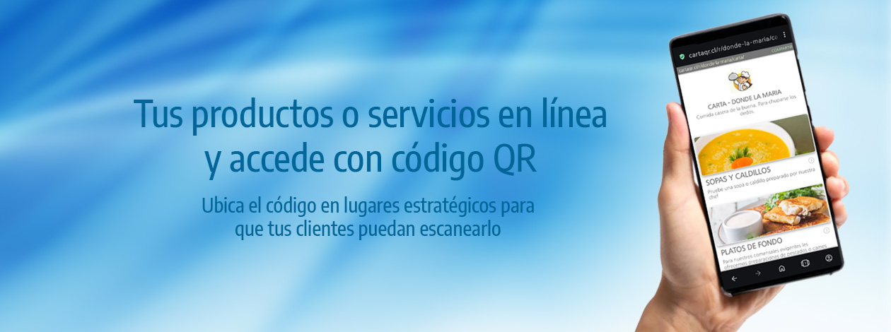 Cartaqr.cl publica tus productos en linea y accede con un codigo QR